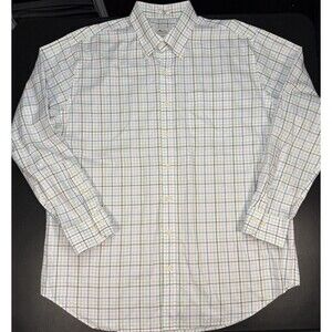 Peter Millar Shirt Mens XL Nanoluxe Easy Care Long Sleeve Button Down Checks